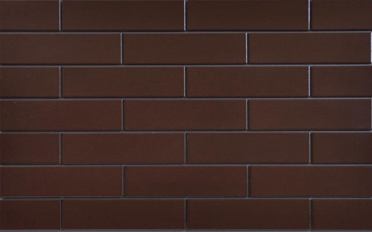 Фасадная клинкерная плитка Cerrad Brazowa Szkliwiona, 245x65x6.5 мм