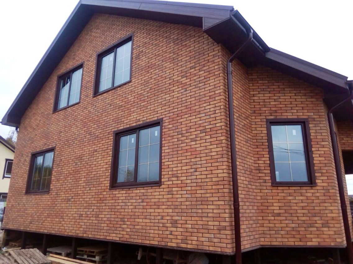 Natural Braun Struktur, Толщина 30 мм, Фасадные Термопанели Rufford