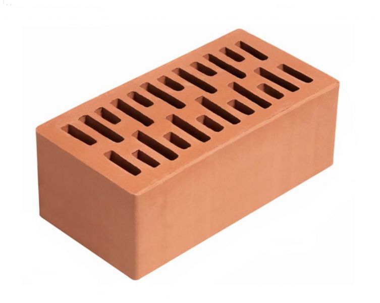 Кирпич рядовой полуторный гладкий М200 Вышневолоцкая керамика