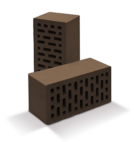 Облицовочный пустотелый, М-150,120x250x88, коричневый, Верхневолжский КЗ