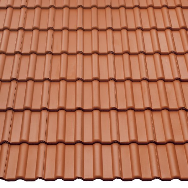 Черепица цементно-песчаная Франкфуртская, Braas, красный